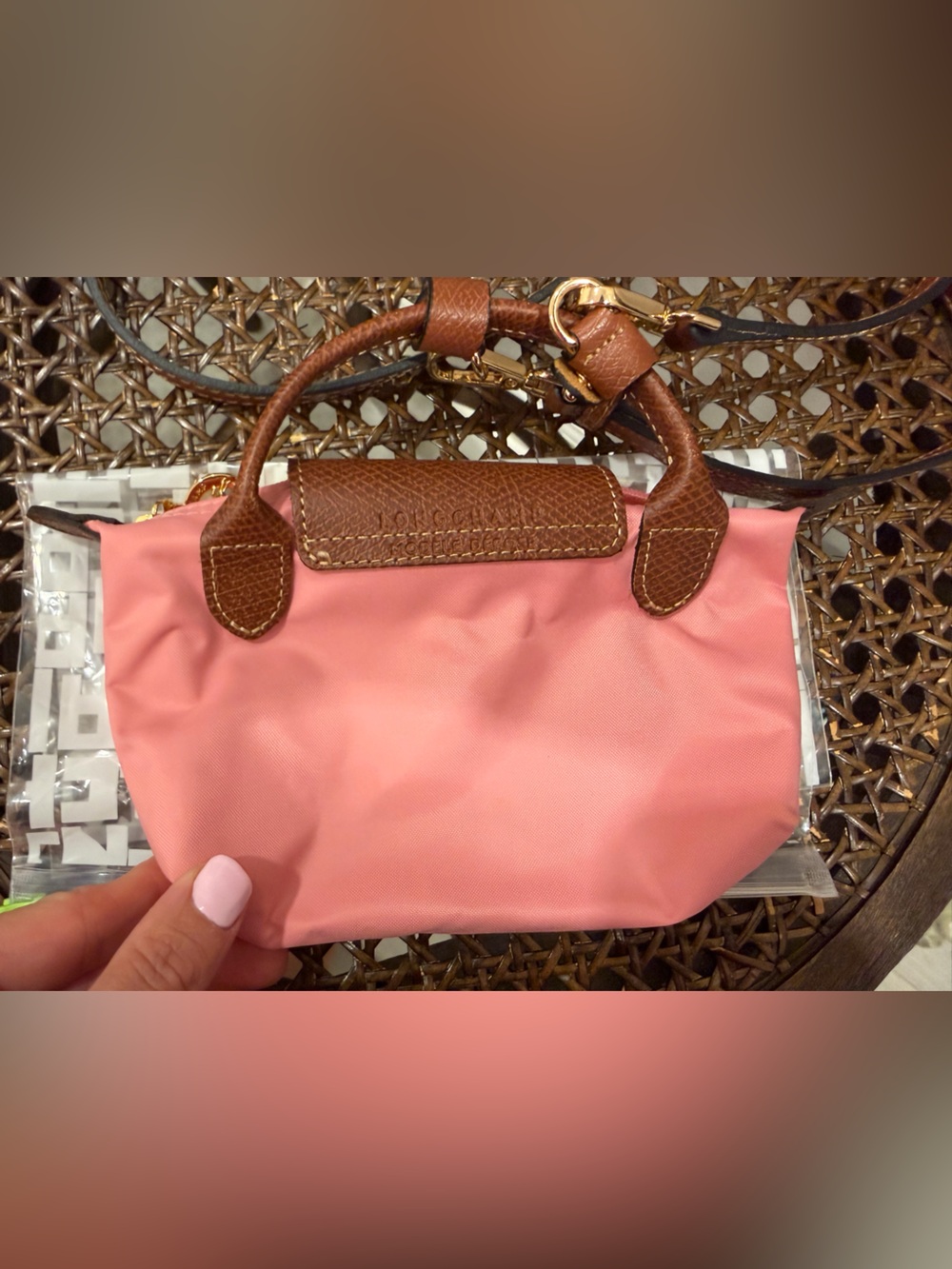 Longchamp LE Pliage Original Canvas Pouch - Picture 4 of 8